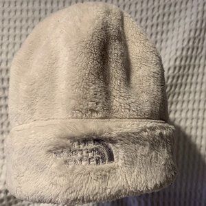 The North Face Unisex Off White Fleece Hat